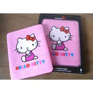 Hello Kitty iPad 1 Pink Classic Kitty Embossed Thick Silicone Case 