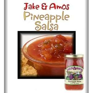 Jake & Amos Pineapple Salsa / 2   16 Oz. Jars:  Grocery 
