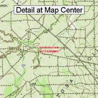  USGS Topographic Quadrangle Map   Sacatosa Tank, Texas 