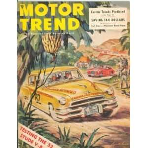 Motor Trend Magazine Mar 1952 Testing Studebaker V8