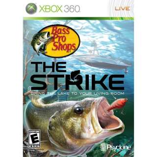 Xbox 360 Bass Pro Shops The Strike Game + Fishing Rod   New Retail 