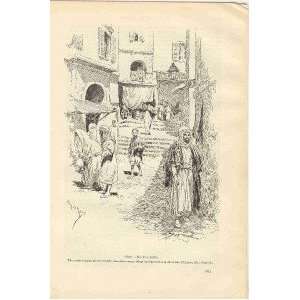   1920 Winter in Algiers Fez Morocco Arabs illustrated 