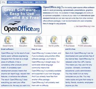 OpenOffice.org Microsoft Office Compatible Word, Excel, Powerpoint 