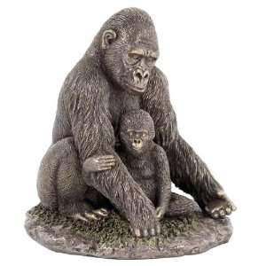  Gorilla Sitting with Baby Gorilla Sculpture Toys & Games