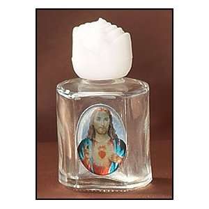  Sacred Heart Glass Holy Water Bottle 