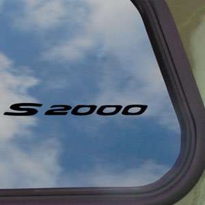  Honda S2000 Black Decal Car Truck Bumper Window Sticker 