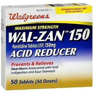   Wal Zan 150 Acid Reducer Tablets, 50 ea Health 