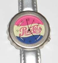 BRAND NEW Pepsi Cola Bottle Cap Metal Wrist Watch WOW  