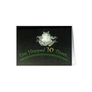  10th Birthday Missouri Tree Frog Hopped Card Toys & Games