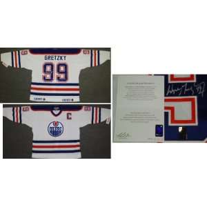  Wayne Gretzky Signed Oilers Authentic CCM White Jersey w 