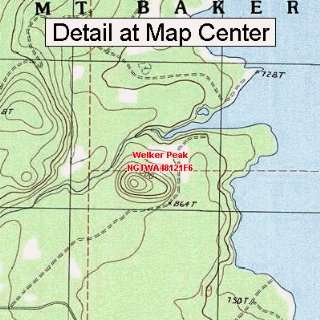  USGS Topographic Quadrangle Map   Welker Peak, Washington 