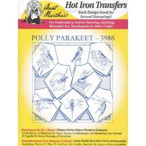  Polly the Parakeet Aunt Marthas Hot Iron Embroidery: Arts 