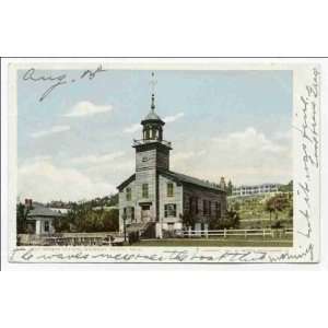Reprint Old Mission Church, Mackinac Isl., Mich 1902 1903  