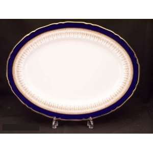  Royal Worcester Regency Blue #Z1686 Platter Medium 