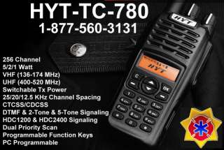 HYT TC 780 VHF RADIO 5 WATT 256 CHANNEL HT1250 MOTOROLA  