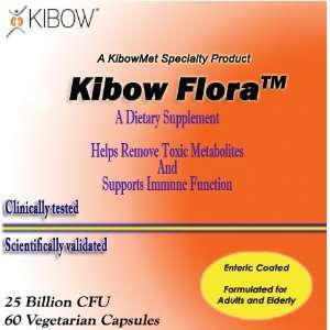  Kibow Flora, 25 Billion Cfu, 60 Vegetarian Capsules 