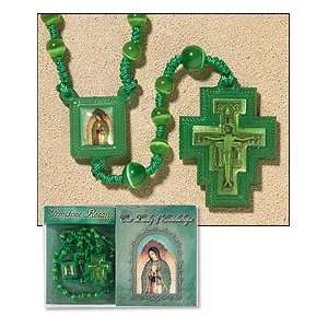  Faith Milagros 3pk, Gemstone Rosary Rosaries, 6mm Marble Glass Beads 
