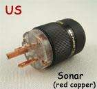 Brand New SONAR Red Copper US NEMA Power Plug & IEC  