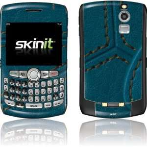  Leather Stitch Blue Berry skin for BlackBerry Curve 8300 