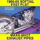 1986 06 HARLEY SOFTAIL MAX SHOT EXHAUST PIPES FXST FLST