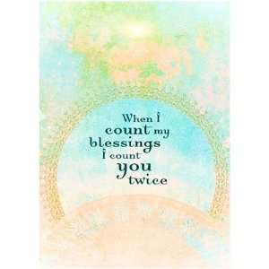   Greeting Cards When I Count My Blessings (pack of 6): Home & Kitchen