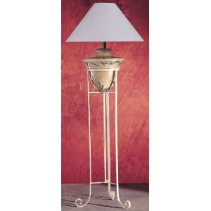   Gold W/bronze Floor Lamp W/iron Stand   6080fgb