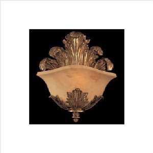   N7000 FG 1 Light Wall Sconce in French Gold with Champagne Glass glass