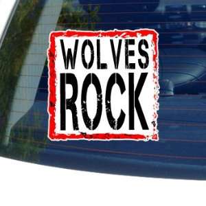  Wolves Rock   Window Bumper Laptop Sticker: Automotive