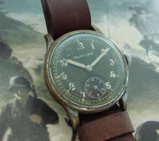 Mens WWII German Glycine Military Watch   SERVICED  