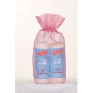 Wild Rose Hand & Body Lotion, Bath & Shower Gel 4oz Gift Set