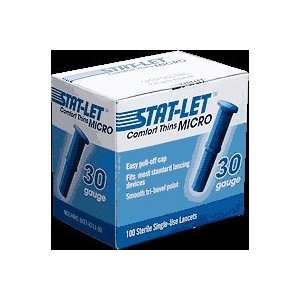 Stat Medical Devices SMSCM100 30 Gauge Stat Let Comfort Thin Lancets 