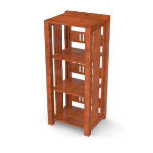   42 Inch by 22 Inch Mission Media Tower / Bookcase