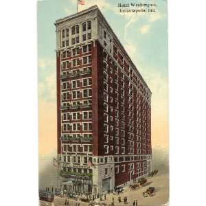   Postcard Hotel Washington   Indianapolis Indiana 