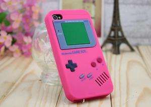 Nintendo Gameboy Silicone Case Cover iPhone 4 Sky Pink  
