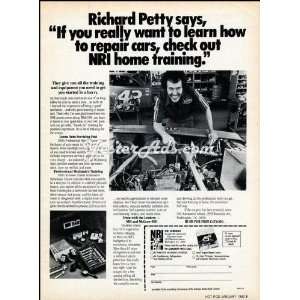  1980 Vintage Ad McGraw Hill Richard Petty NRI home 