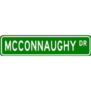 MCCONNAUGHY Street Sign ~ Personalized Family Lastname Sign ~ Gameroom 