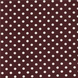   Bitsy Dots in Brown Fabric by New Arrivals Inc Arts, Crafts & Sewing