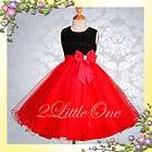GIRLS RED SZ 12 Pageant Flower Girl Formal Dress  