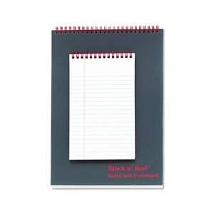  Headbound Twinwire Notebook, Legal Ruled, Black, 5 x 8 