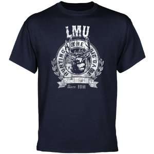  Loyola Marymount Lions Big Game T Shirt   Navy Blue 
