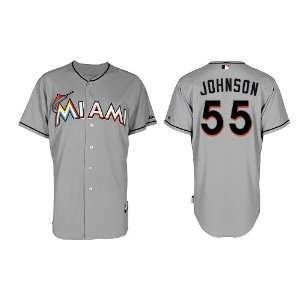  2012 Miami Marlins #55 Johnson grey jerseys size 48 56 