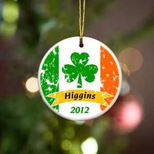  Irish Pride Christmas Ornament   Personalized: Home 