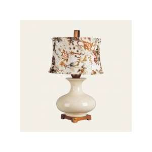 Harris Marcus Home H10539P1 Cream crackle Ginger Damask Table Lamps