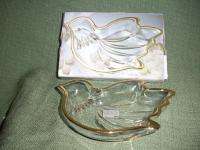 BY MIKASA LOVE SONG GOLD SWEET DISH.  