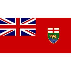  Manitoba Flag Sheet of 21 Personalised Glossy Stickers or 