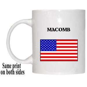  US Flag   Macomb, Illinois (IL) Mug 