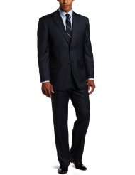 Jones New York Mens 24/7 Total Comfort Sharkskin Suit