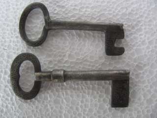 Old Silver Coated & Silver Inlay Work Iron Pad Lock Key  