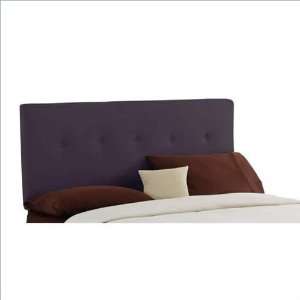   Premier Purple Five Button Upholstered Headboard: Furniture & Decor