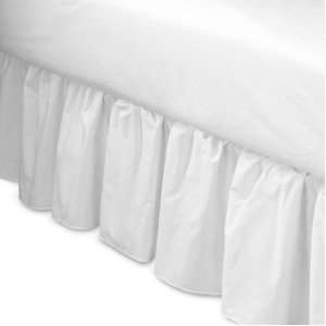  Mainstays Bedskirt Twin Size Arctic White 180 Thread Count 